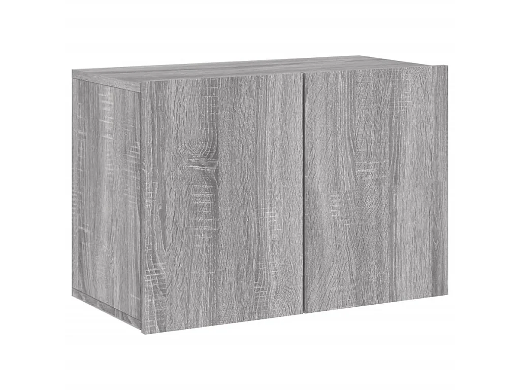 Mobili TV a Muro 5pz Grigio Sonoma in Legno Multistrato