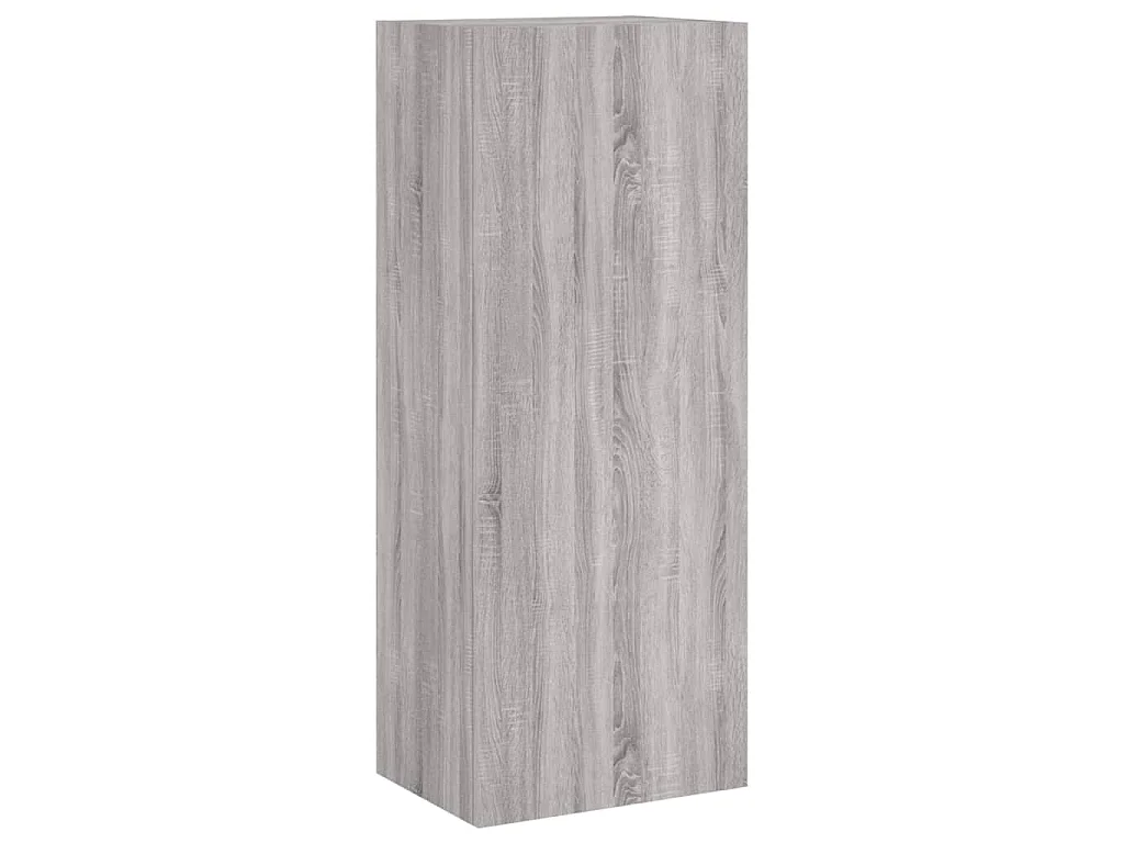 Mobili TV a Muro 5pz Grigio Sonoma in Legno Multistrato