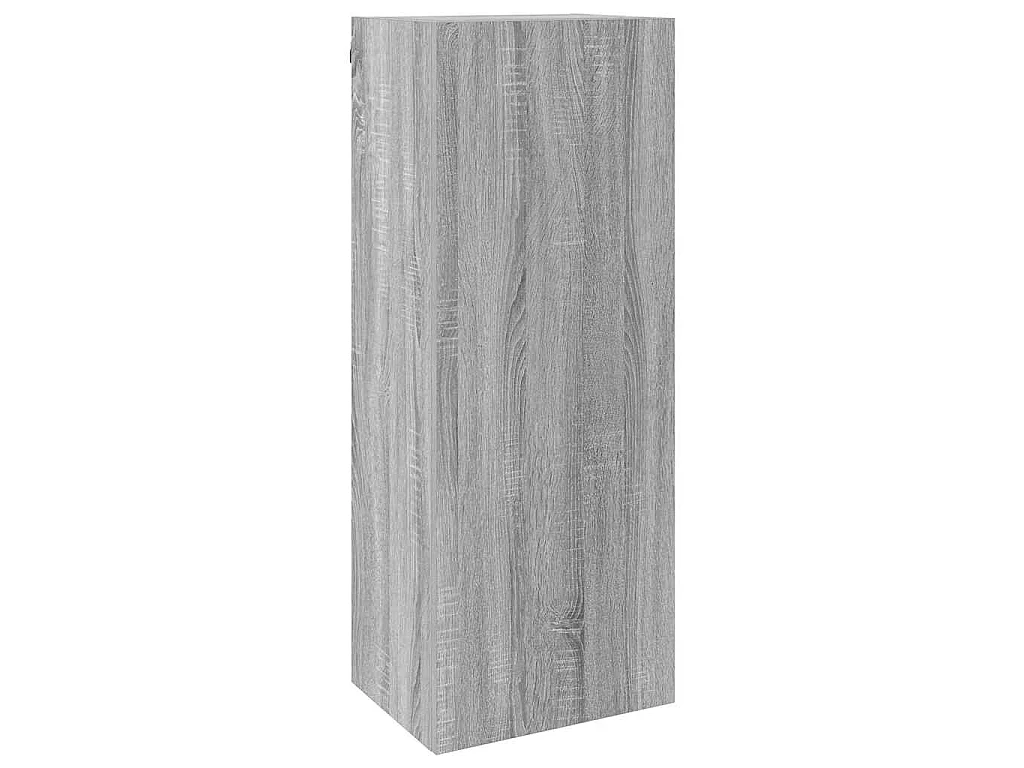 5 pcs móveis de parede p/ TV derivados de madeira cinza sonoma