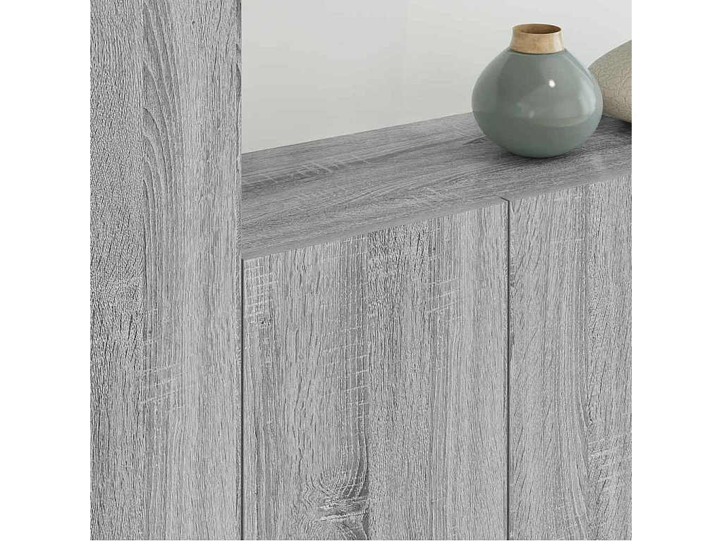 Unités murales TV 5 pcs sonoma gris bois d'ingénierie