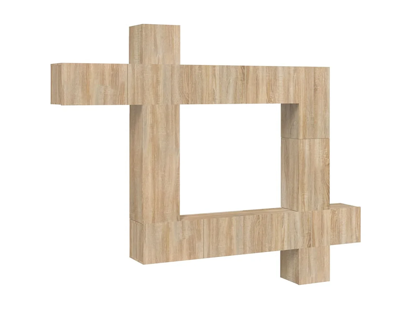 Ensemble de meubles TV 9 pcs Chêne sonoma Bois d'ingénierie