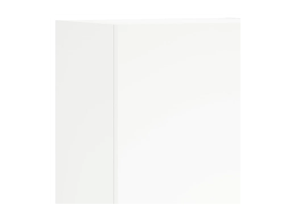 Mobili TV a Muro 5pz Bianchi in Legno Multistrato