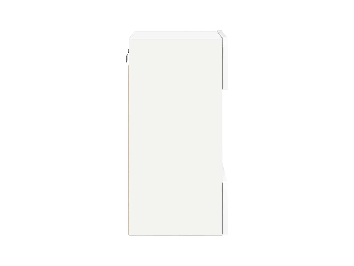 Meubles muraux avec lumières LED pour TV 2 pcs blanc 40x30x60,5 cm
