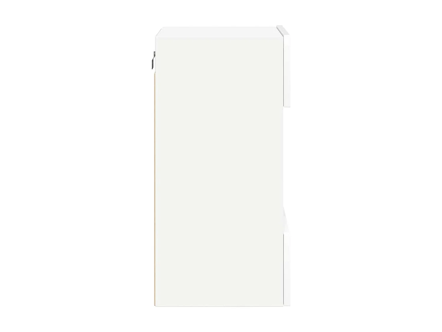 Meubles muraux avec lumières LED pour TV 2 pcs blanc 40x30x60,5 cm