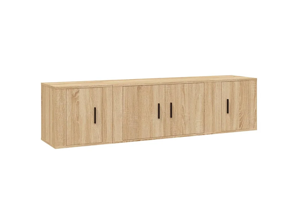 Ensemble de meubles TV 3 pcs Chêne sonoma Bois d'ingénierie