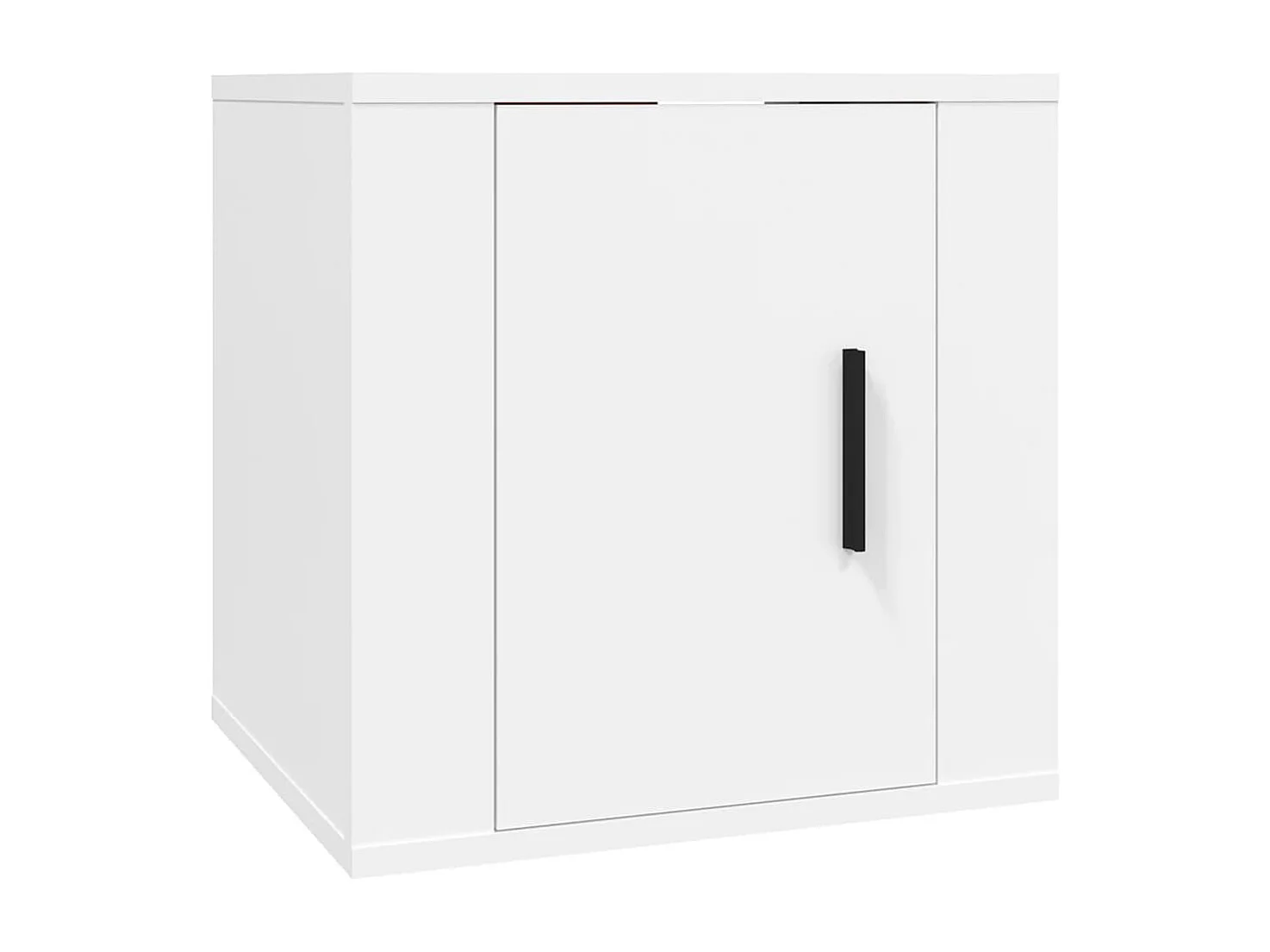 Set di Mobili Porta TV 5 pz Bianco in Legno Multistrato