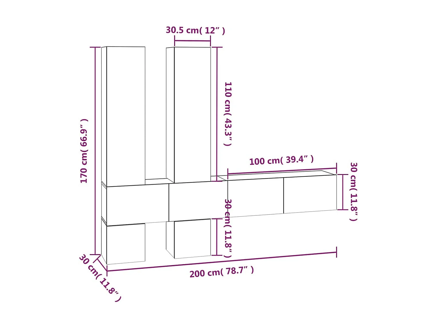 Móvel p/ TV montagem na parede madeira processada sonoma cinza