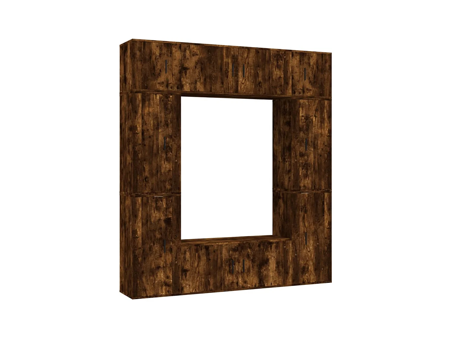 Ensemble de meubles TV 8 pcs Chêne fumé Bois d'ingénierie