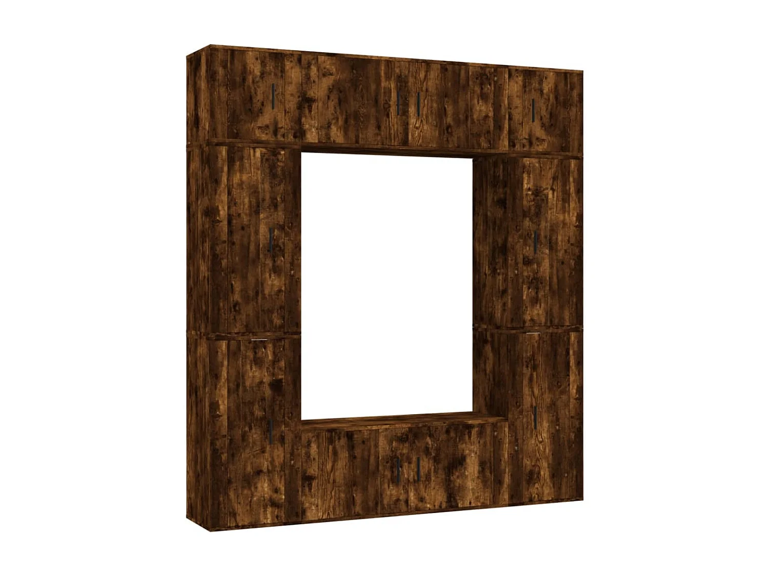 Ensemble de meubles TV 8 pcs Chêne fumé Bois d'ingénierie