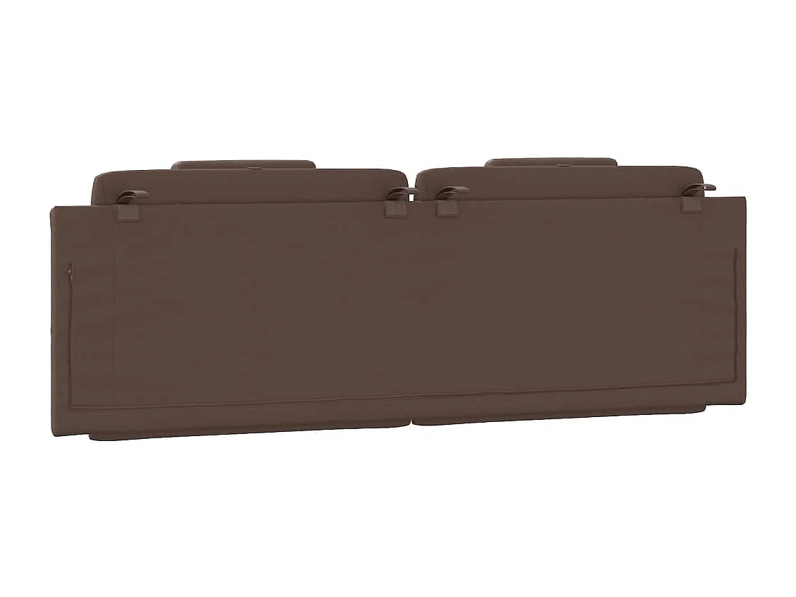 Hoofdbordkussen "Viana" 160 cm kunstleer bruin