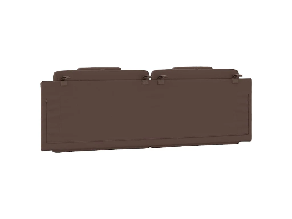 Coussin de tête de lit Viana marron 160 cm similicuir