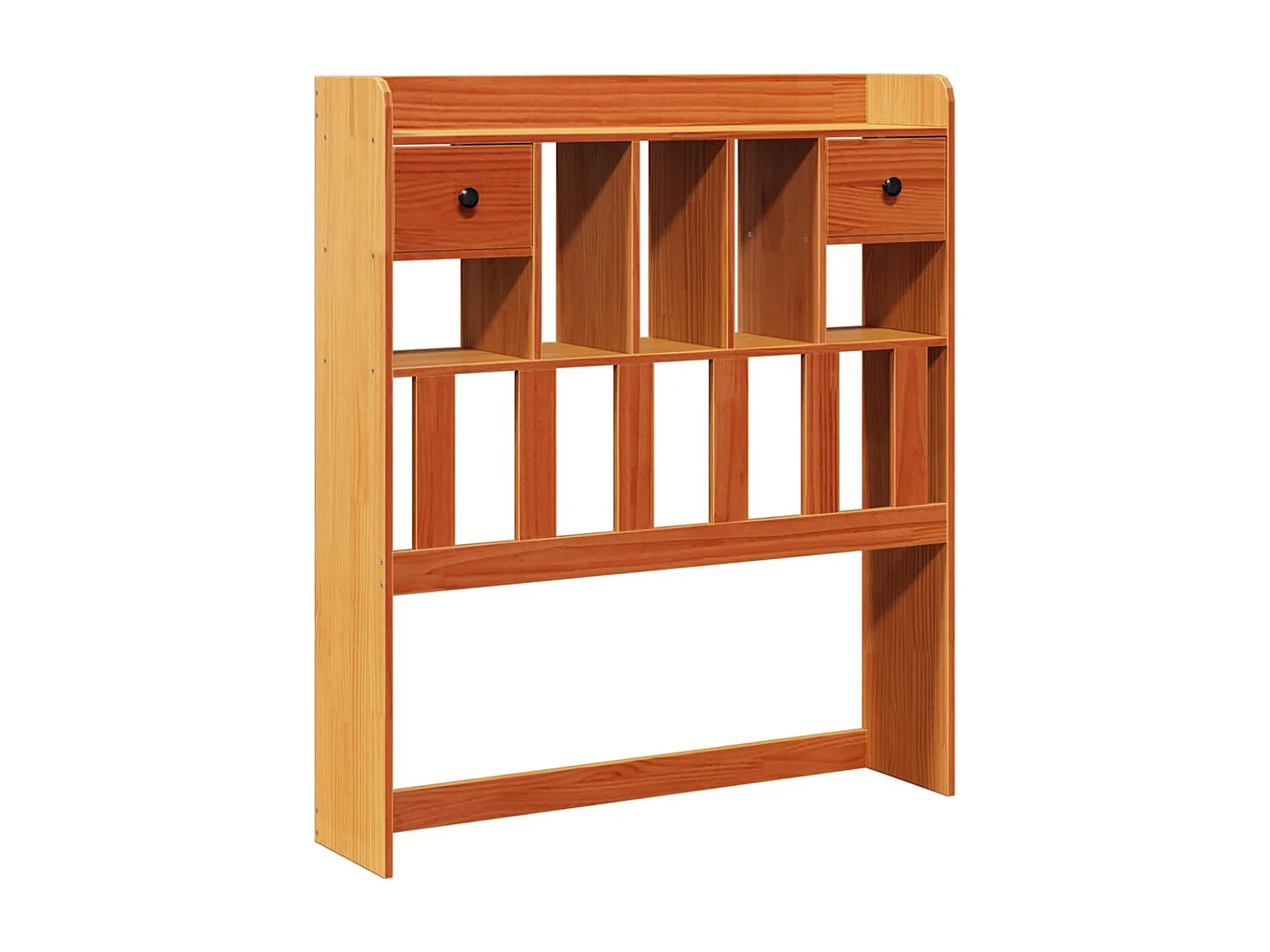 Tête de lit avec rangement cire marron 100cm bois massif de pin
