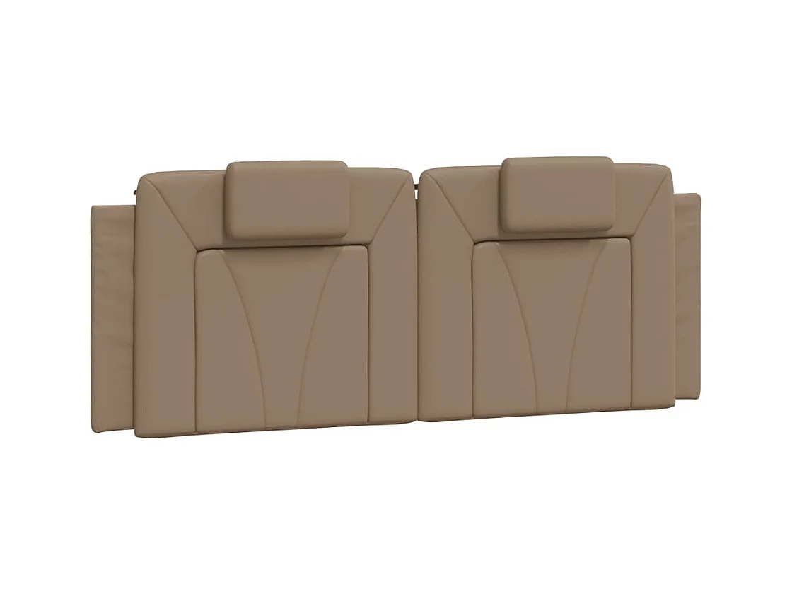 Hoofdbordkussen "Viana" 140 cm kunstleer cappuccinokleurig