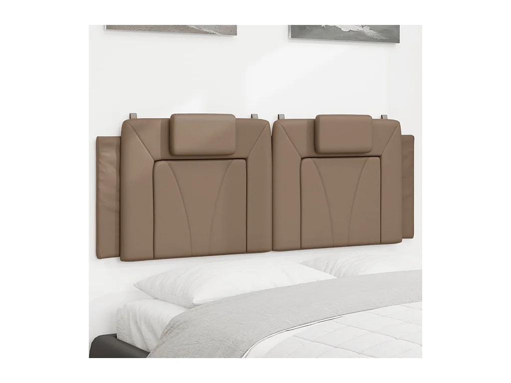 Coussin de tête de lit Viana cappuccino 140 cm similicuir