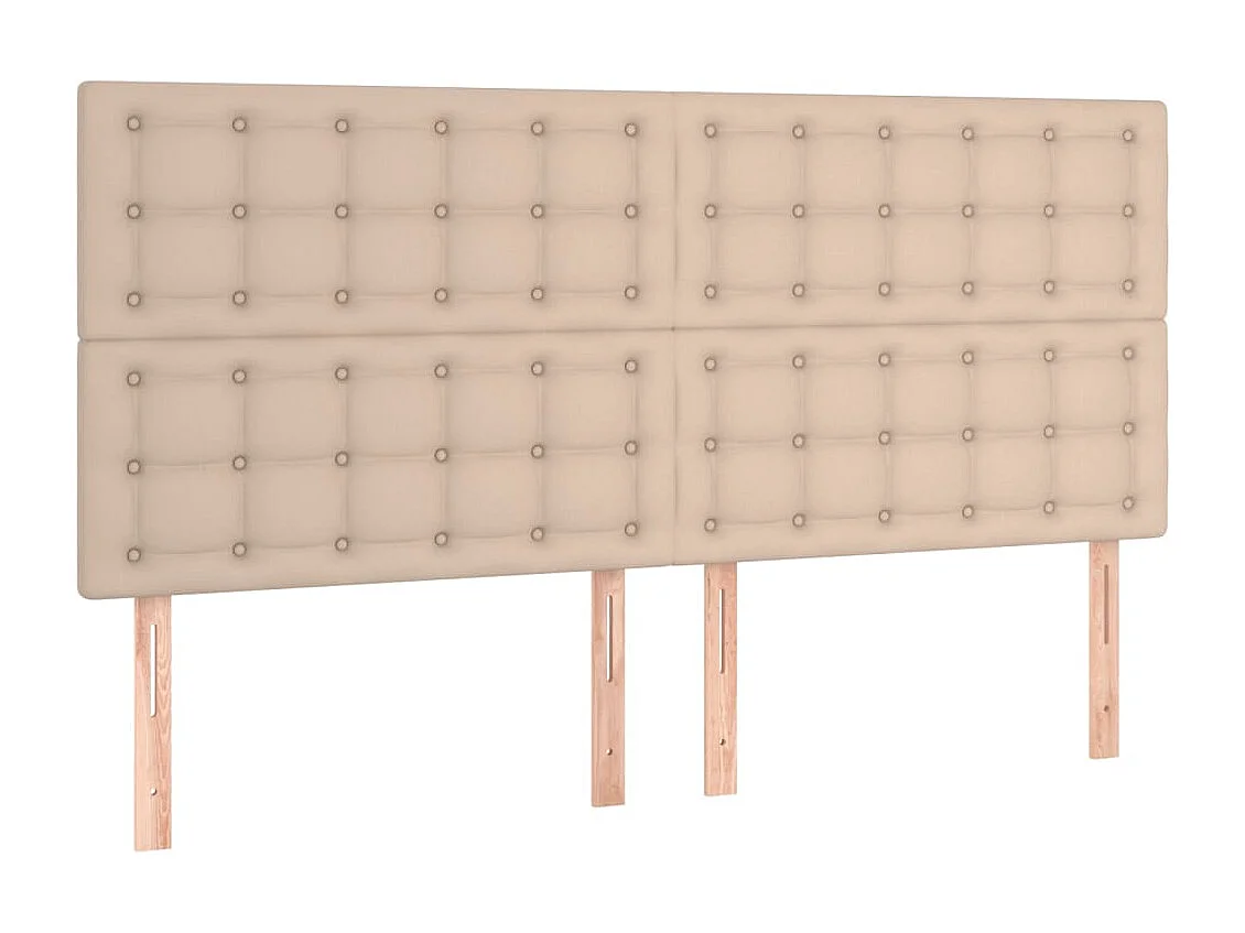 Tête de lit Cappuccino 200 x 5 x 118/128 cm Similicuir