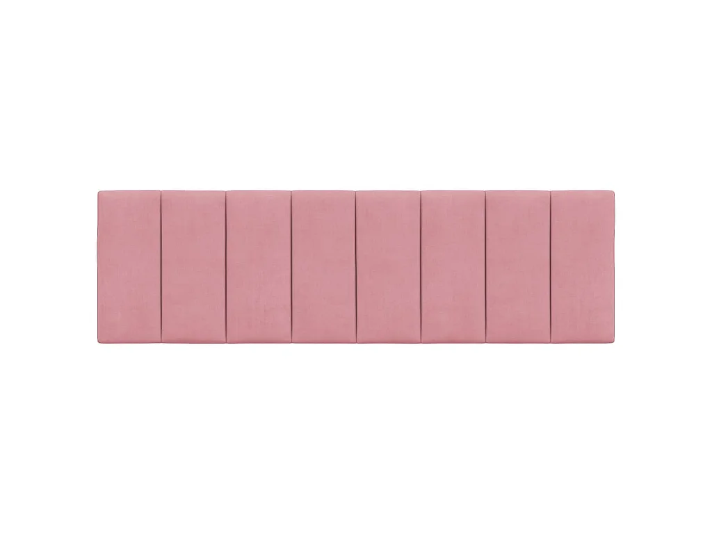 Coussin de tête de lit Hanko rose 160 cm velours