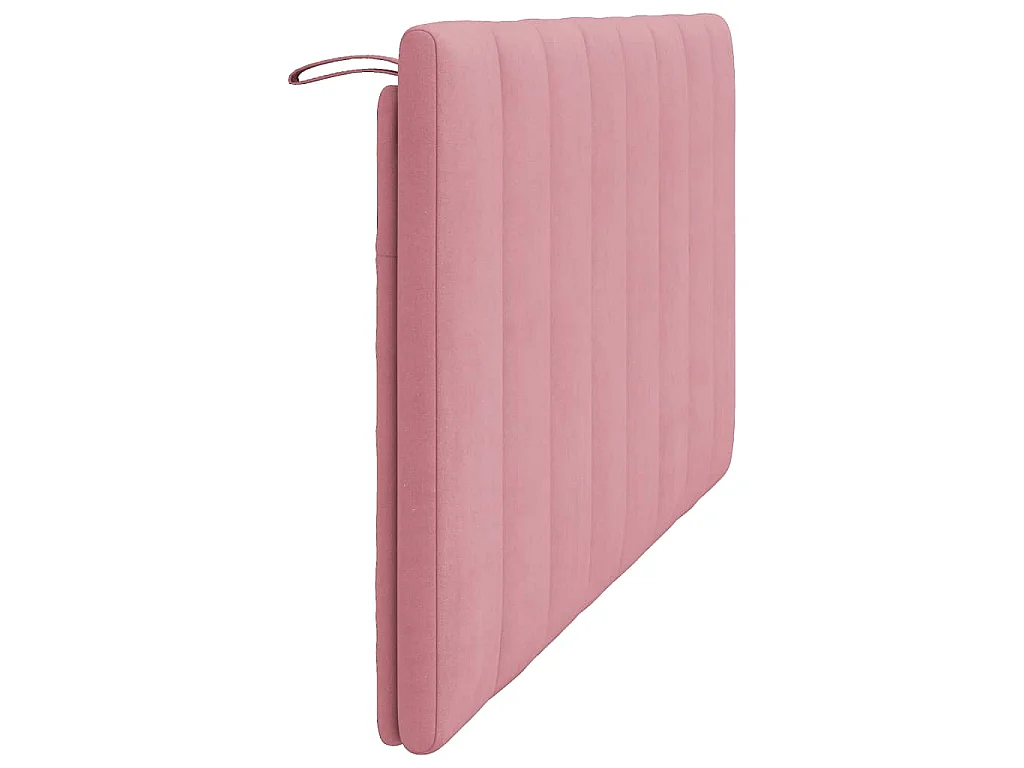Coussin de tête de lit Hanko rose 160 cm velours