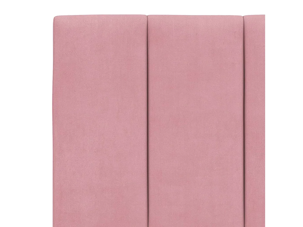 Coussin de tête de lit Hanko rose 160 cm velours