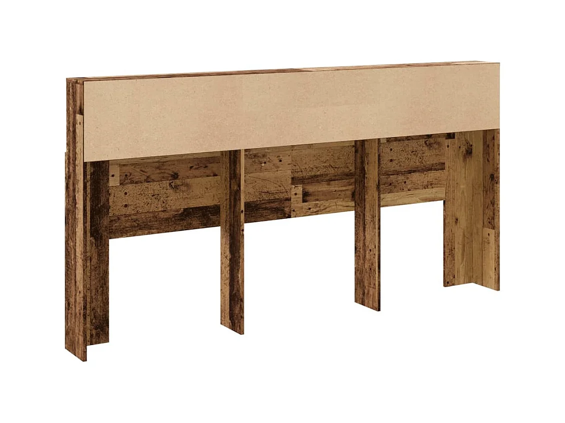 Armoire de tête de lit vieux bois 200x19x103,5 cm