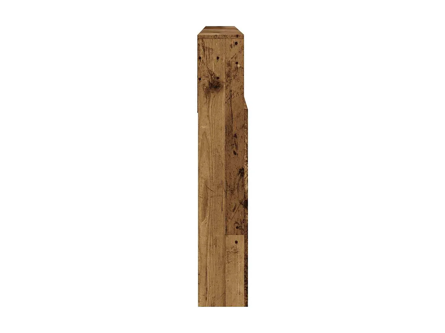 Hoofdbordkast 200x19x103,5 cm bewerkt hout oud houtkleurig