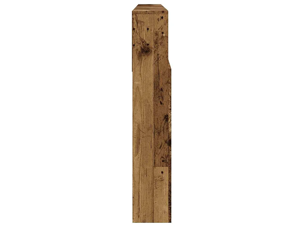 Armoire de tête de lit vieux bois 200x19x103,5 cm