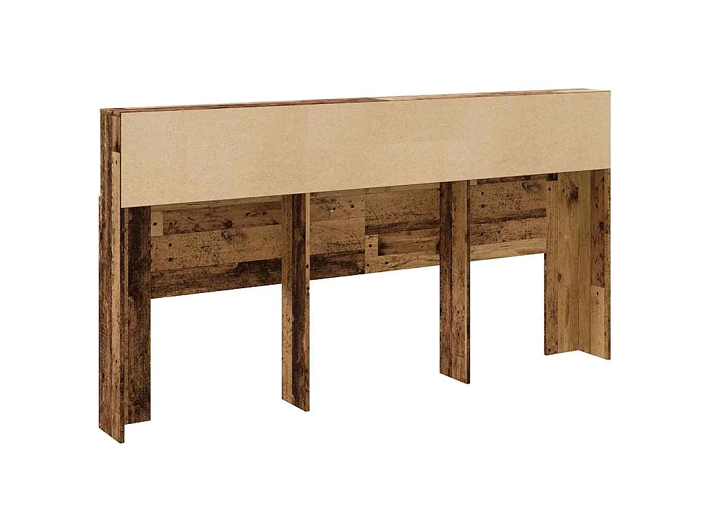Armoire de tête de lit vieux bois 200x19x103,5 cm