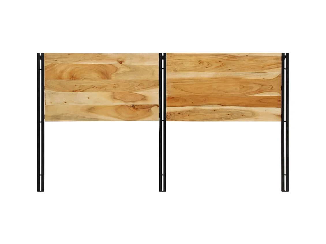 Hoofdeinde 180 cm massief hout acaciahout en ijzer