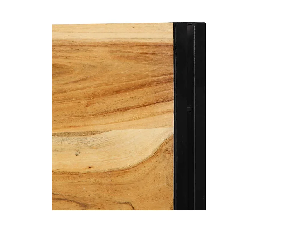 Hoofdeinde 180 cm massief hout acaciahout en ijzer