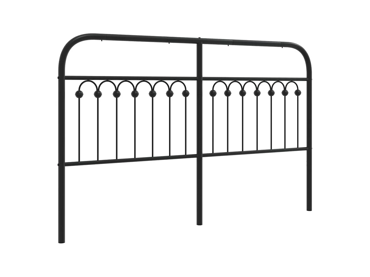 Tête de lit métal noir 150 cm