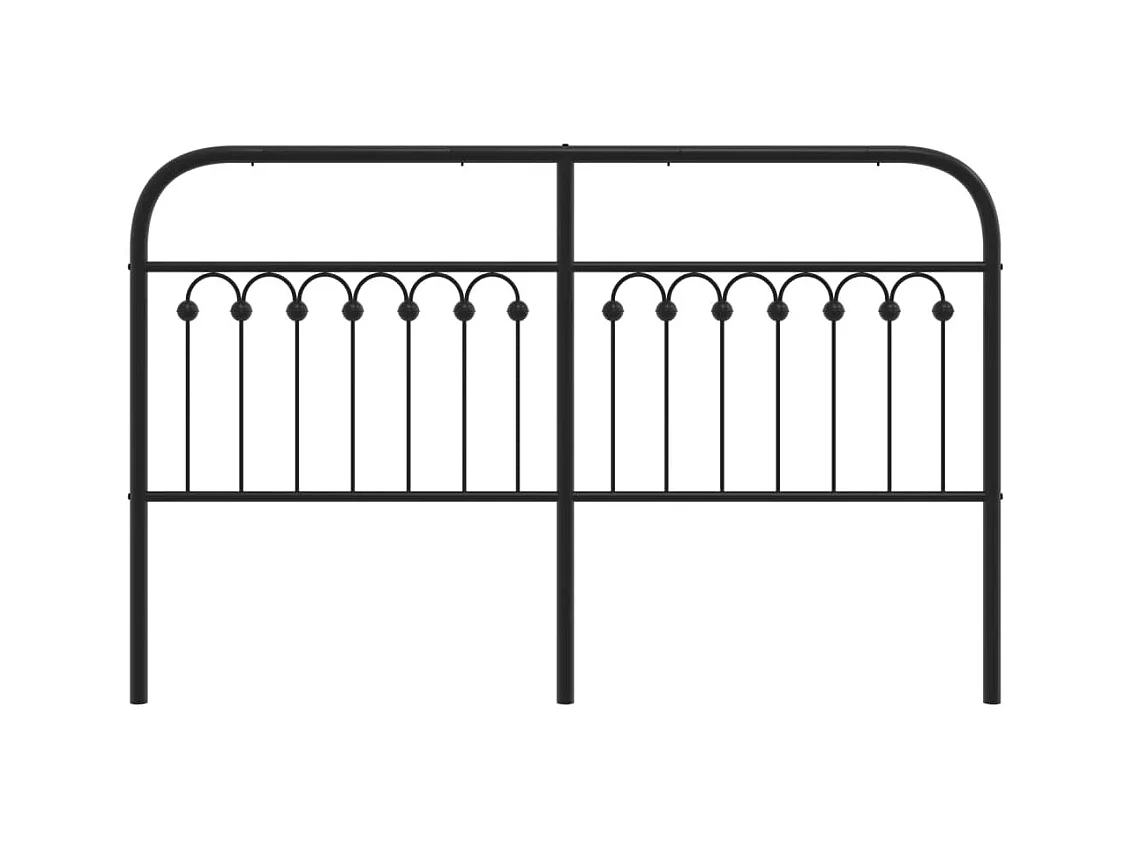 Tête de lit métal noir 150 cm