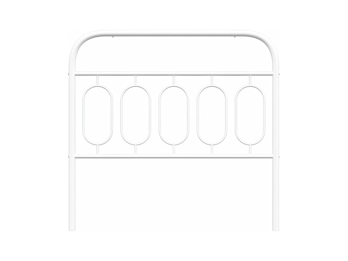 Tête de lit métal blanc 100 cm