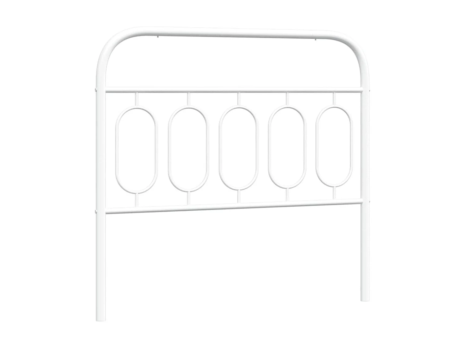Tête de lit métal blanc 100 cm
