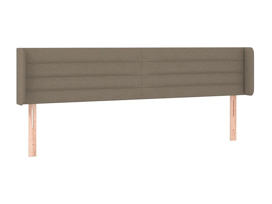 Tête de lit avec oreilles Taupe 183x16x78/88 cm Tissu