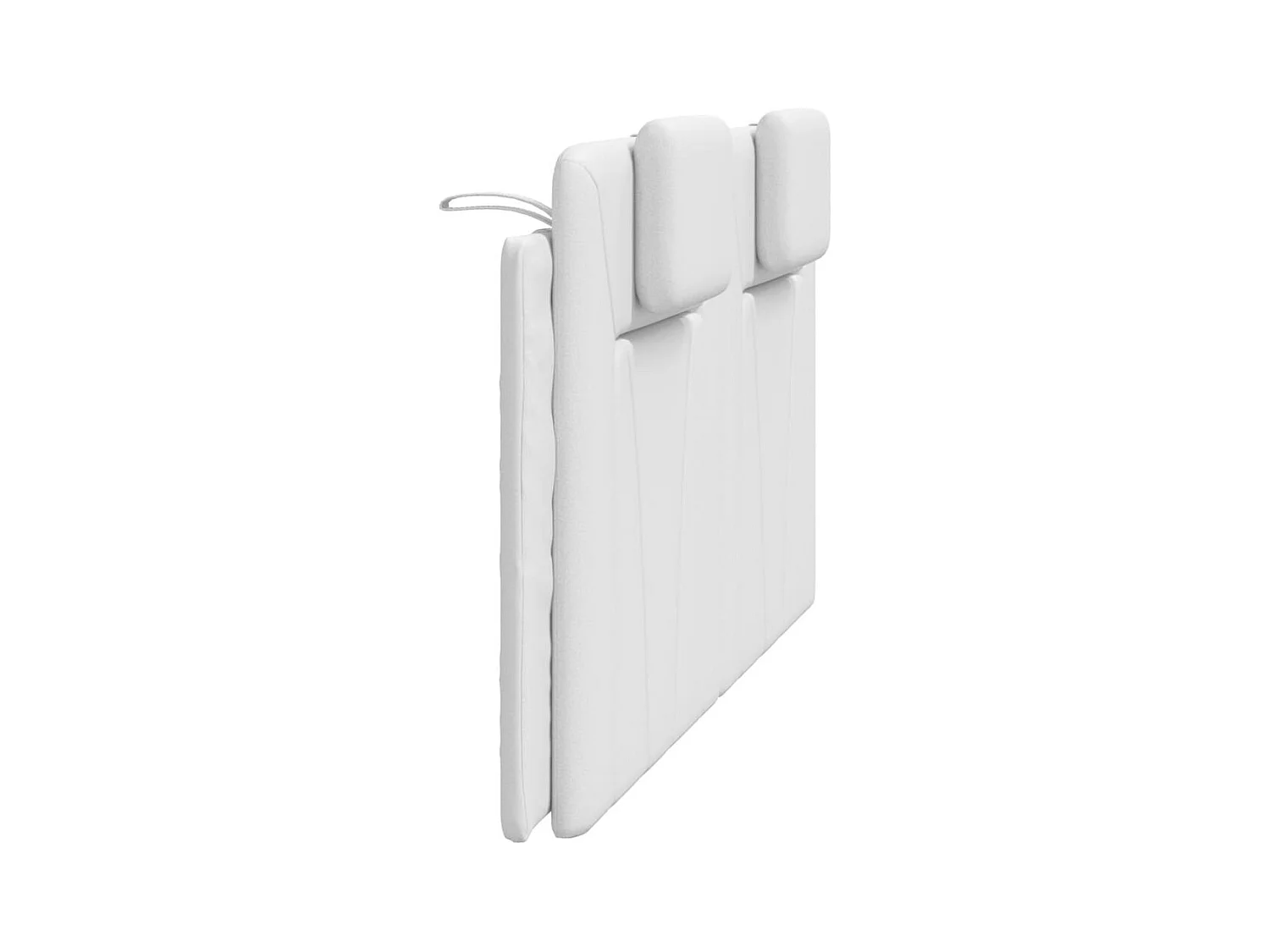 Coussin de tête de lit Viana blanc 160 cm similicuir