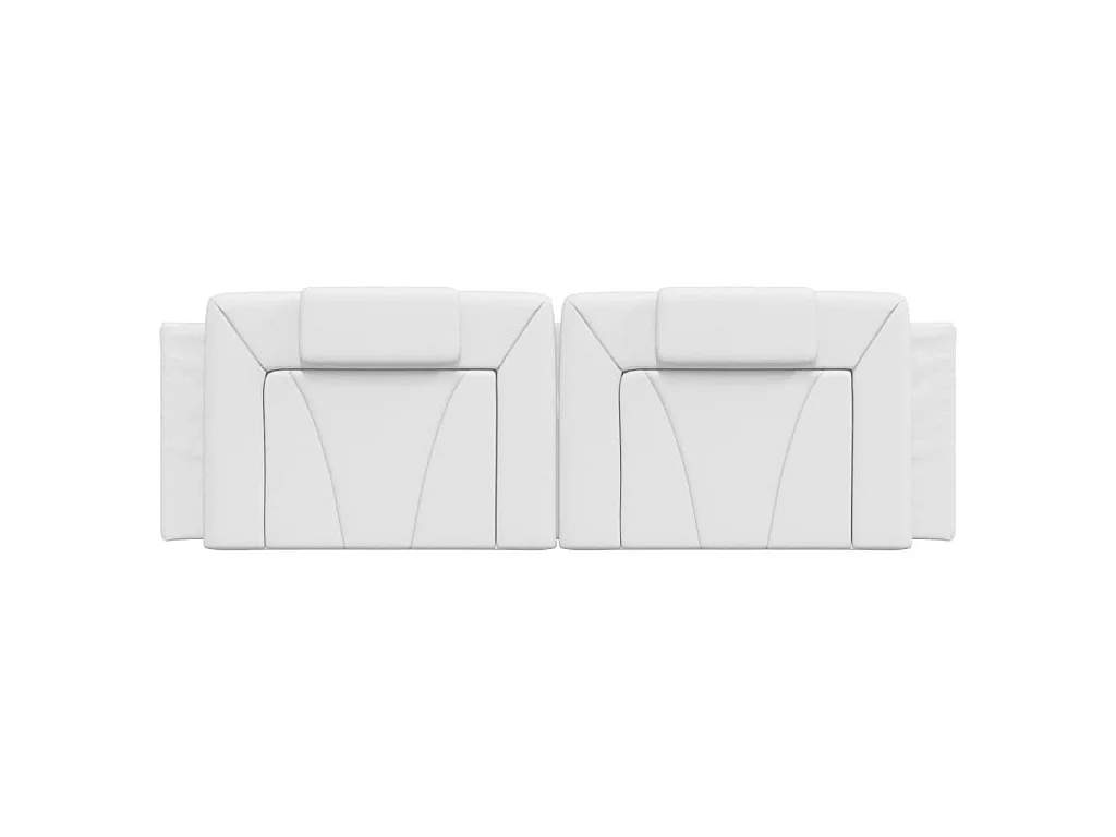 Cuscino Testiera Viana Bianco 160 cm in Similpelle