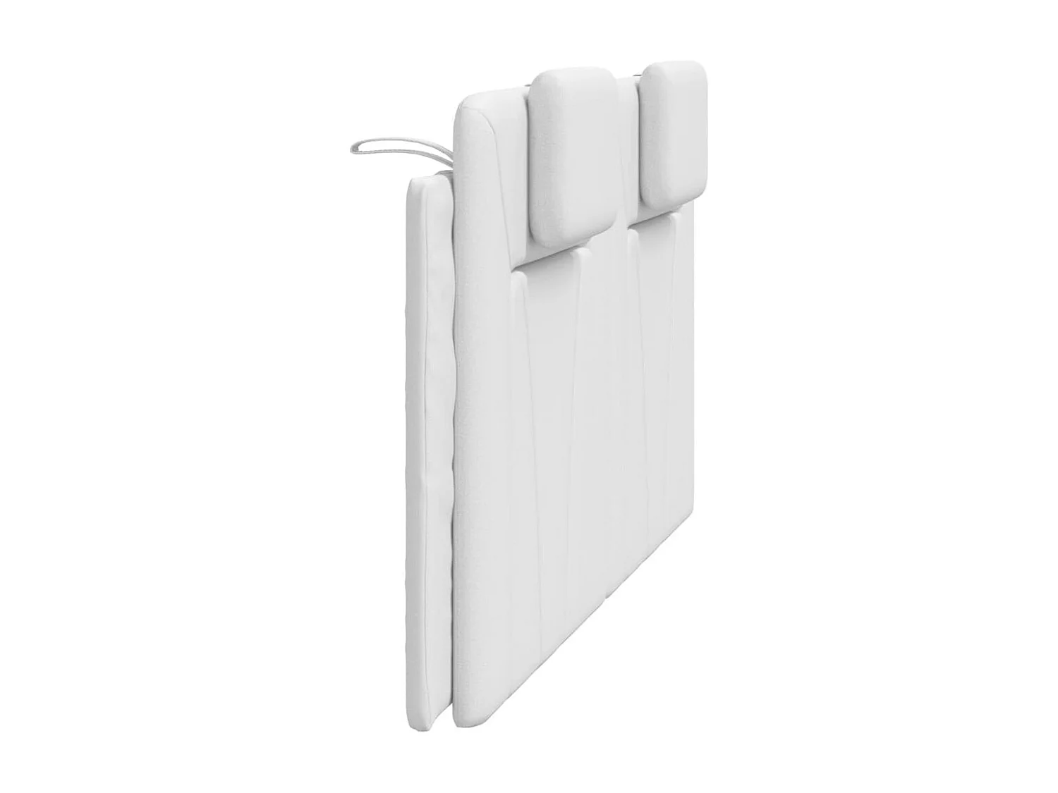 Cuscino Testiera Viana Bianco 160 cm in Similpelle