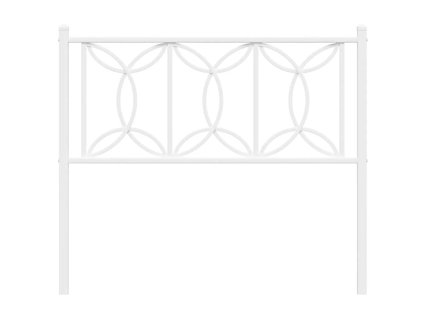 Tête de lit métal blanc 100 cm