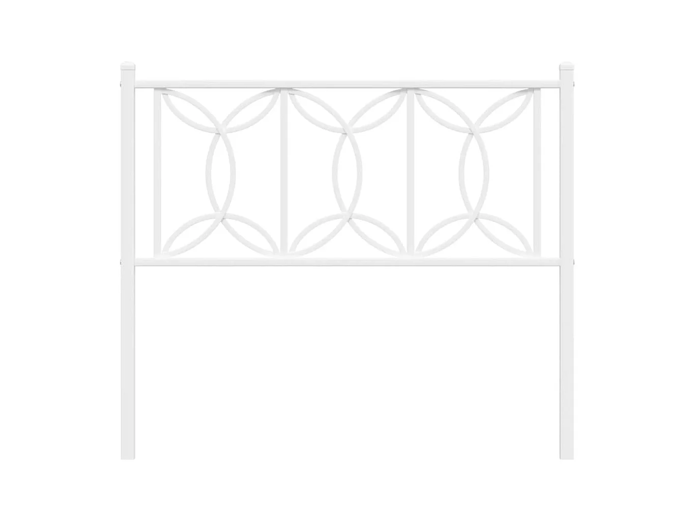 Kopfteil Metall Weiß 107 cm