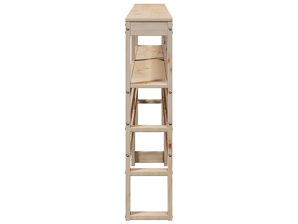 Tête de lit avec étagères 180 cm bois massif de pin