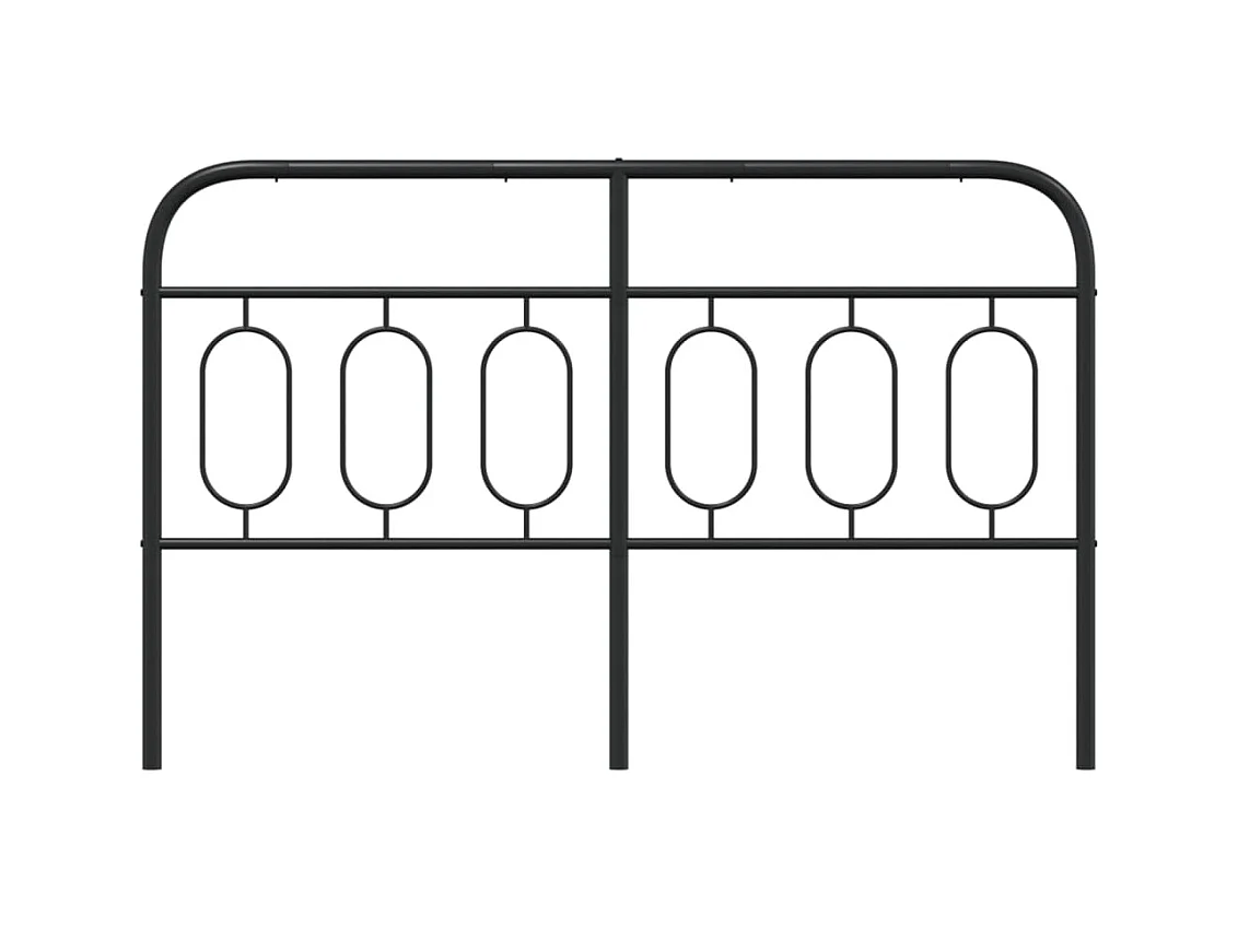 Kopfteil Metall Schwarz 140 cm