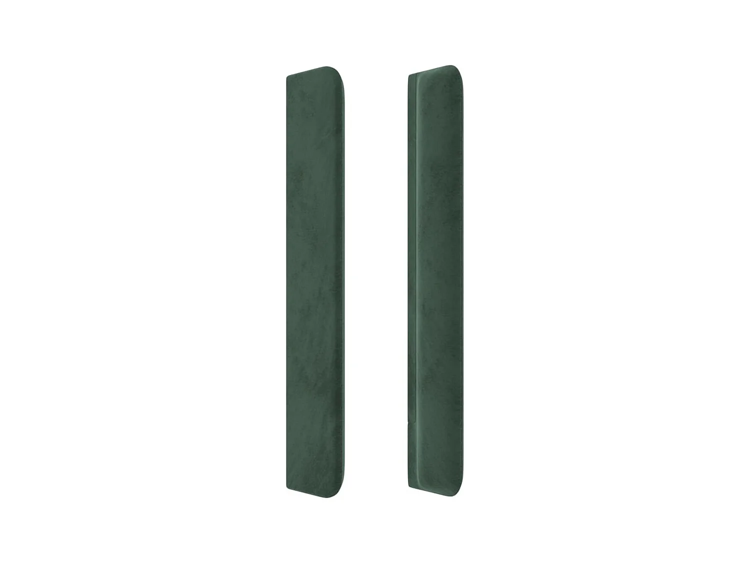 Testiera a LED Verde Scuro 183x16x118/128 cm in Velluto