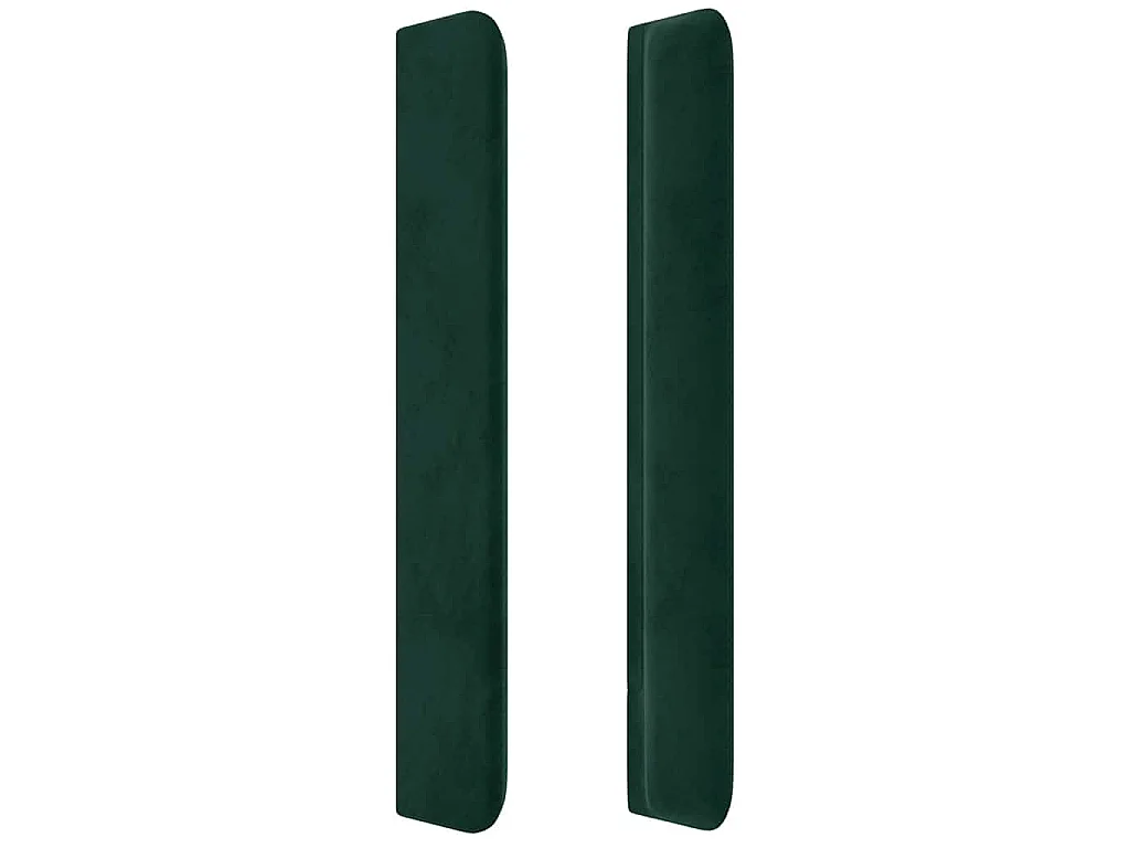 Tête de lit à LED Vert foncé 183x16x118/128 cm Velours
