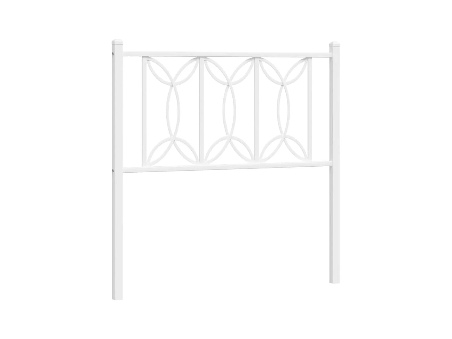 Testiera in Metallo Bianco 90 cm