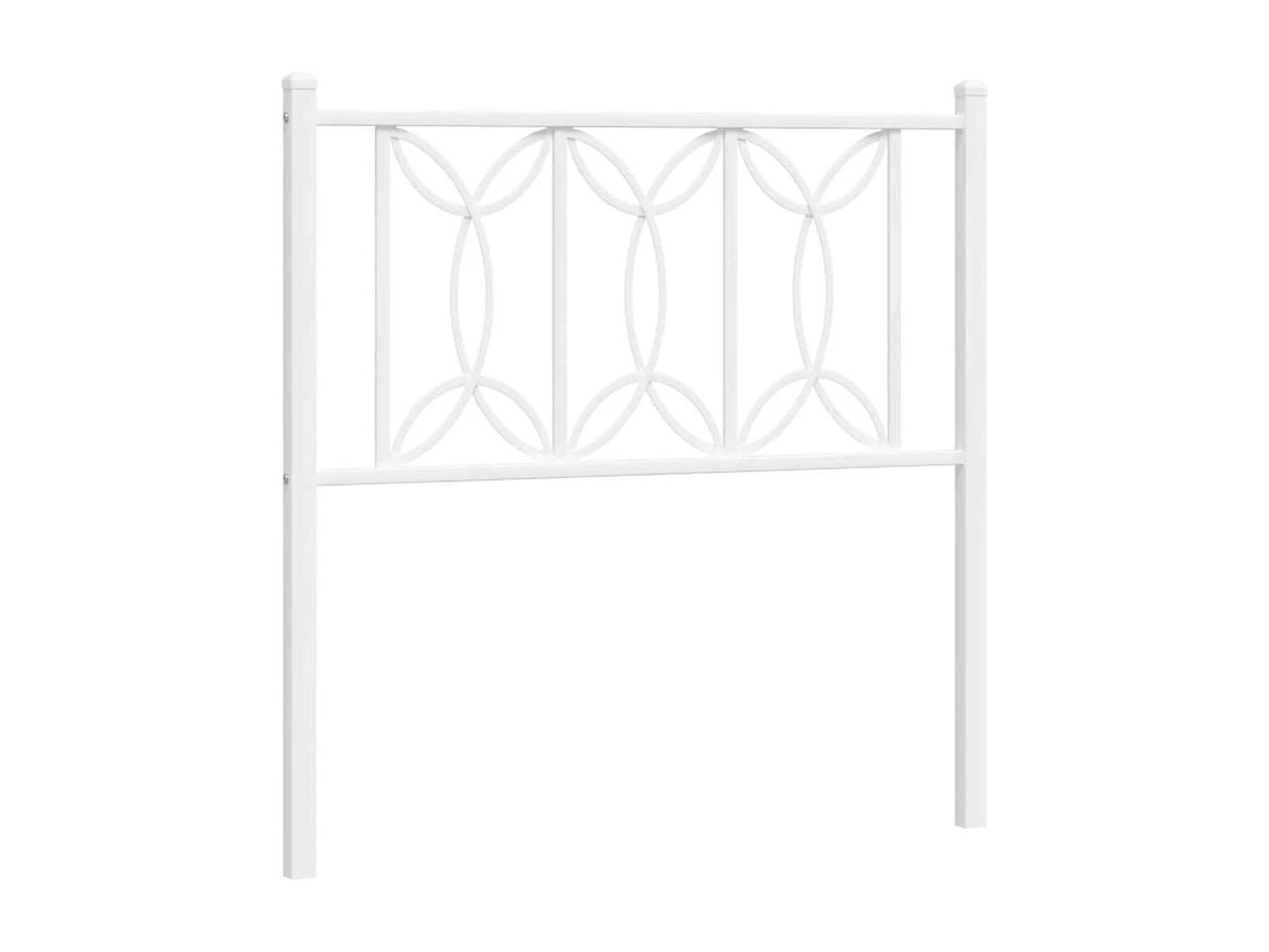 Tête de lit de remplacement métal blanc 90 cm