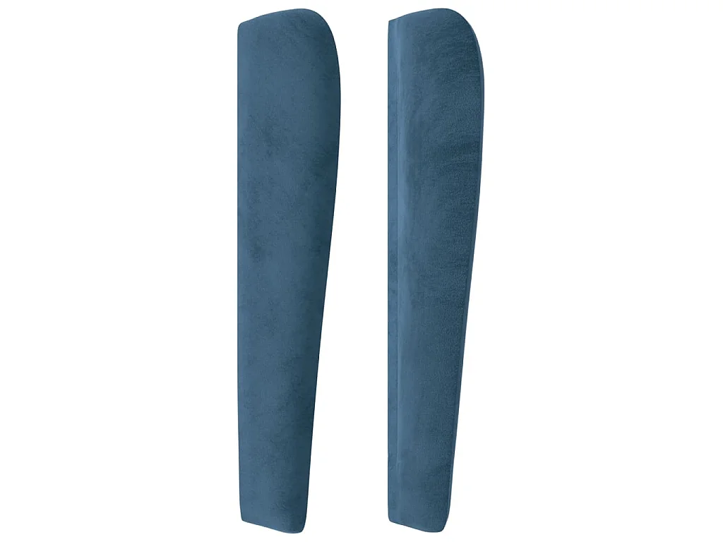 Testiera ad Orecchio Blu Scuro 93x23x118/128 cm in Velluto