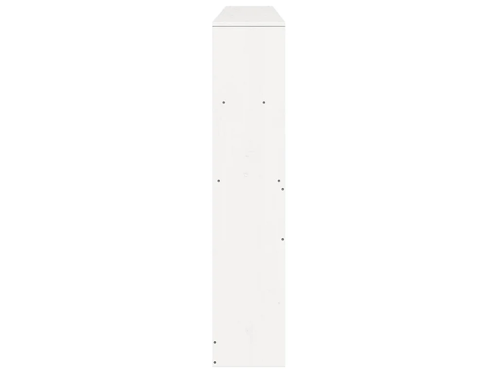Tête de lit avec rangement blanc 180 cm bois massif de pin