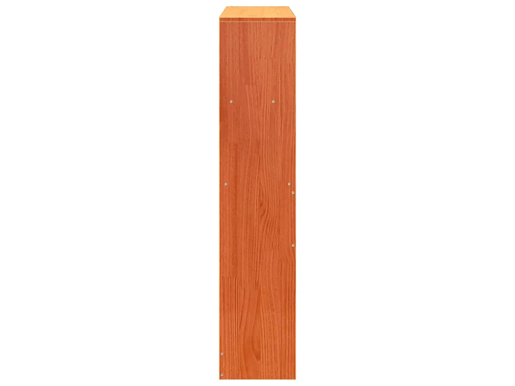 Hoofdbord met opbergruimte 100 cm massief grenenhout wasbruin