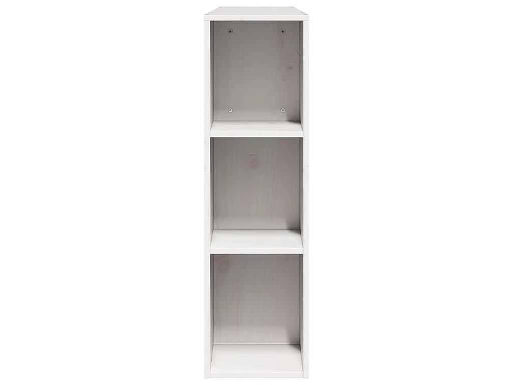 Tête de lit avec rangement blanc 120 cm bois massif de pin