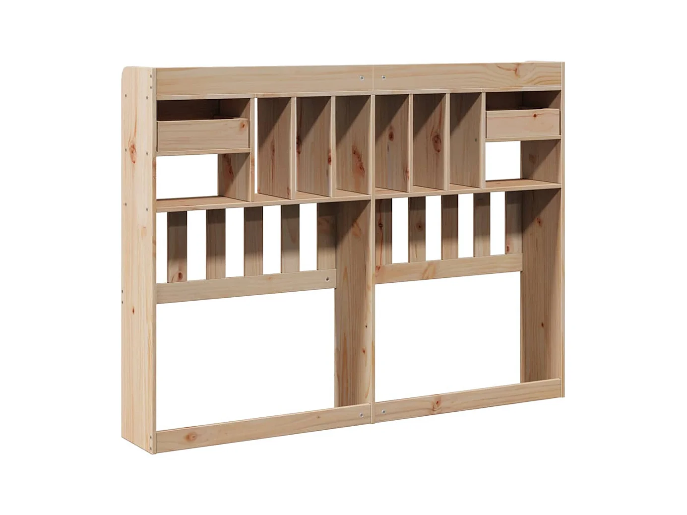 Tête de lit avec rangement 160 cm bois massif de pin