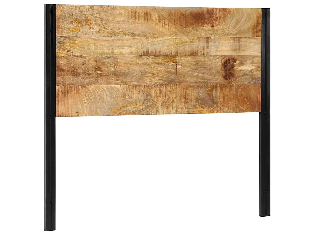 Hoofdeinde 120 cm massief hout mango en ijzer